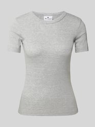 T-shirt z prążkowanym okrągłym dekoltem od Champion - 33