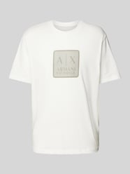 T-Shirt mit Label-Print von ARMANI EXCHANGE Weiß - 40