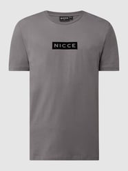 T-Shirt aus Baumwolle Modell 'Crib' von NICCE Grau / Schwarz - 14