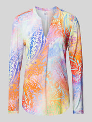 Bluse mit Tunikakragen von Emily Van den Bergh Orange - 40