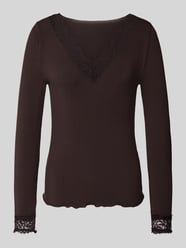 Slim fit shirt met lange mouwen van modalmix met wol model 'SKYE' van VERO MODA - 35