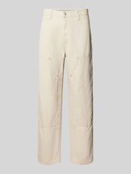 Regular Fit Hose mit verstärktem Kniebereich Modell 'WALTER' von Carhartt Work In Progress Beige - 4