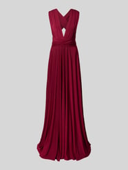 Maxikleid mit tiefem V-Ausschnitt von Rose Avenue Bordeaux - 2