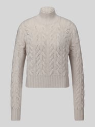 Pullover aus Wolle Kaschmir mit Zopfmuster von Max Mara Studio Beige - 48