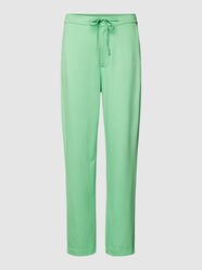 Stoffen broek met elastische band van Rich & Royal Groen - 12