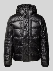 Regular Fit Pufferjacke mit abnehmbarer Kapuze von Tom Tailor Schwarz - 11