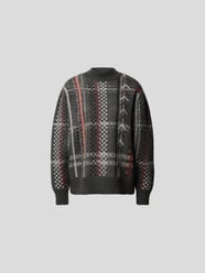 Pullover mit Kufiya-Muster von Lala Berlin Grau - 7