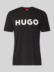 T-shirt met labelopschrift, model 'DULIVIO' van HUGO - 19