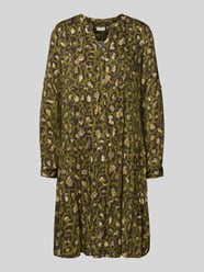 Sukienka o długości do kolan z kołnierzem z lamówką od Milano Italy - 32