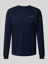 Slim Fit Longsleeve mit Label-Print von Tommy Jeans Blau - 21