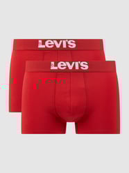 Boxershort met logo in band in een set van 2 stuks  van Levi's® Rood - 5