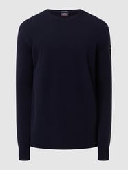 Strickpullover mit Label-Patch von Paul & Shark Blau - 13