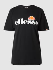 T-shirt van katoen met logodetails van Ellesse Grijs / zwart - 18