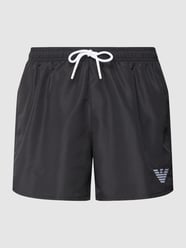 Badehose mit Label-Stitching Modell 'ESSENTIAL' von Emporio Armani Schwarz - 31