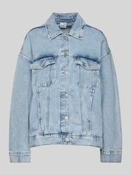 Oversized jeansjack van katoenmix, model 'TESSA' van Vero Moda - 8