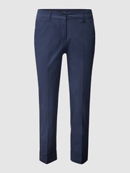 Cropped Slim Fit Chino mit Stretch-Anteil Modell 'Dora' von Raffaello Rossi Blau - 48