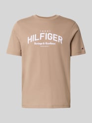 Regular Fit T-Shirt aus reiner Baumwolle von Tommy Hilfiger Beige - 41