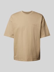 Oversized T-Shirt mit Label-Print von REVIEW Beige - 16