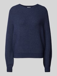 Oversized Strickpullover aus Viskose-Mix mit Rundhalsausschnitt von Christian Berg Woman Blau - 41