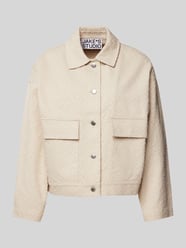 Blazer mit Strukturmuster und Pattentaschen von JAKE*S STUDIO WOMAN - 8