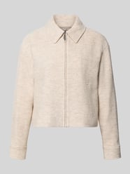 Regular Fit Blazer aus Viskose-Woll-Mix mit Eingrifftaschen von COMMA Beige - 45