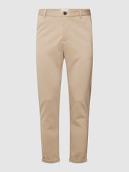 Chino mit französischen Eingrifftaschen von Lindbergh Beige - 20