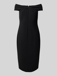 Knielange cocktailjurk met knoopdetail, model 'TAKOTA' van Lauren Ralph Lauren - 35