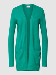 Cardigan mit seitlichen Eingrifftaschen Modell 'VIRIL' von Vila Türkis - 43