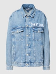 Jeansjacke mit Label-Stitching von Tommy Jeans Blau / Türkis - 7