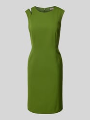 Knielange jurk met cut-out van Christian Berg Woman Selection Groen - 24