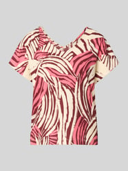 relaxed fit T-shirt met all-over motief van s.Oliver RED LABEL - 38