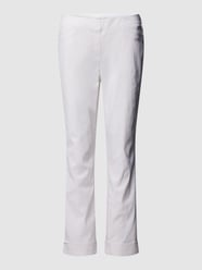 Regular Fit Hose mit verkürztem Schnitt Modell 'IGOR' von STEHMANN Weiß - 26