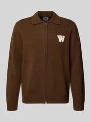 Cardigan aus Wolle mit Zweiwege-Reißverschluss Modell 'Tay' von Wood Wood - 4
