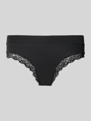 Figi o kroju slim fit z obszyciem koronką od SCHIESSER - 30