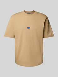 T-Shirt mit Label-Detail von Hugo Blue Beige - 18