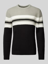 Sweter z dzianiny z okrągłym dekoltem model ‘SANDER’ od Jack & Jones - 25