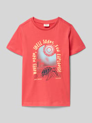 męski t-shirt o kroju regular fit z czystej bawełny od s.Oliver RED LABEL - 39