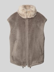 Weste mit Kunstfellbesatz von Marc Cain Beige - 15
