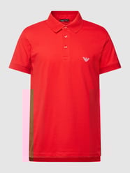 Poloshirt met logostitching, model 'BROIDERY' van Emporio Armani Rood - 22