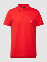 Poloshirt mit Logo-Stitching Modell 'BROIDERY' von Emporio Armani Rot - 8