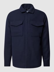 Jacke mit Brusttaschen von Selected Homme Blau - 18