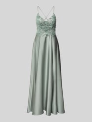 Abendkleid mit Perlen und V-Ausschnitt von Laona - 35