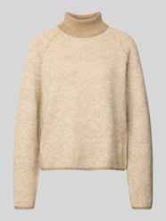 Regular fit gebreide pullover met all-over motief, model 'FELIZE' van Vero Moda Beige - 5
