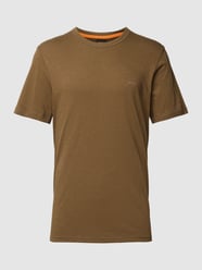 T-Shirt mit Label-Print von BOSS Orange Grün - 45