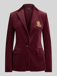 Regular Fit Kurzblazer mit Logo-Applikation von Lauren Ralph Lauren Bordeaux - 31