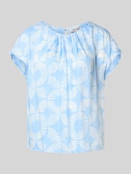 Blusenshirt aus Viskose mit Rundhalsausschnitt von MORE & MORE - 12
