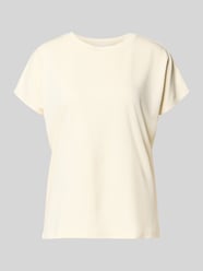 T-Shirt aus Modal-Mix mit Rundhalsausschnitt von Jake*s Collection Beige - 17