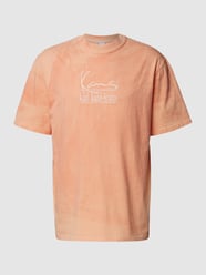 T-Shirt mit Label-Schriftzug von KARL KANI Orange - 36