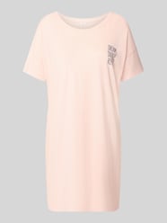 Comfort Fit Pyjama aus Baumwoll-Viskose-Mix Modell 'Perfect Nights Nachthemd' von s.Oliver RED LABEL Pink - 46