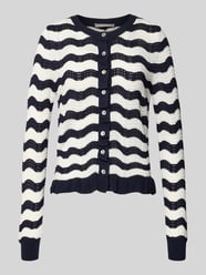 Strickjacke mit Rundhalsausschnitt und Knopfleiste von Christian Berg Woman Selection - 4